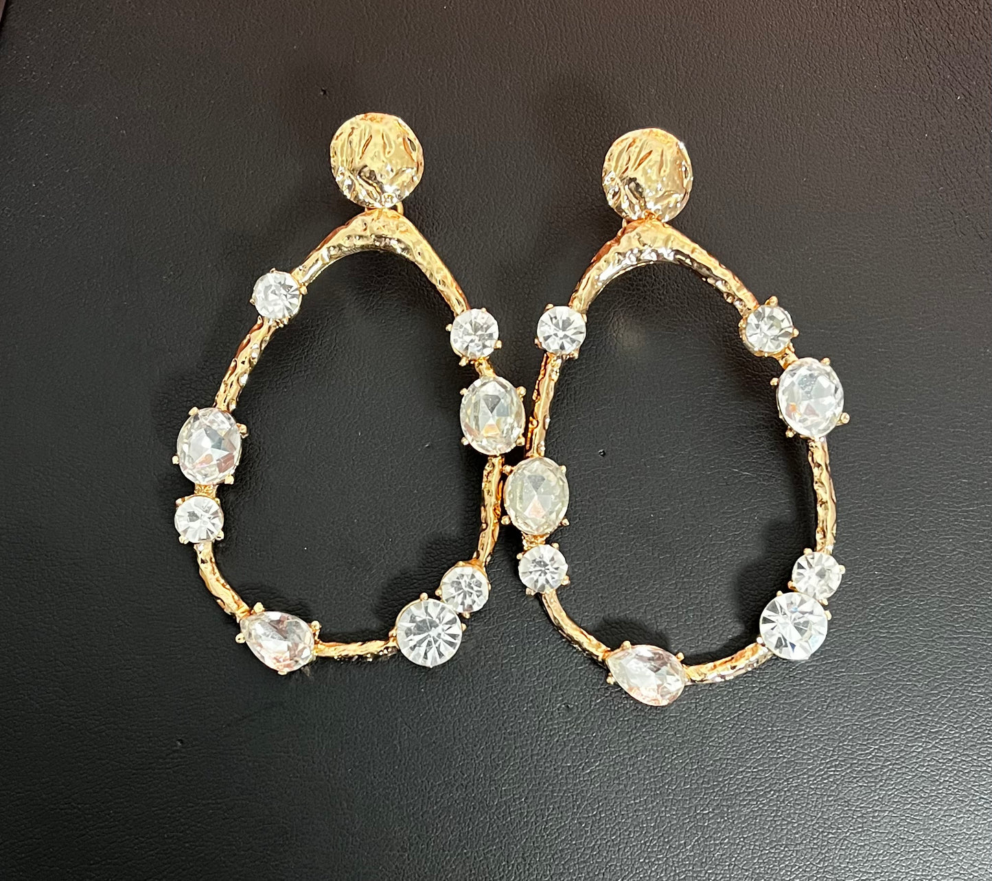 Gold Bling Hanging Earrings