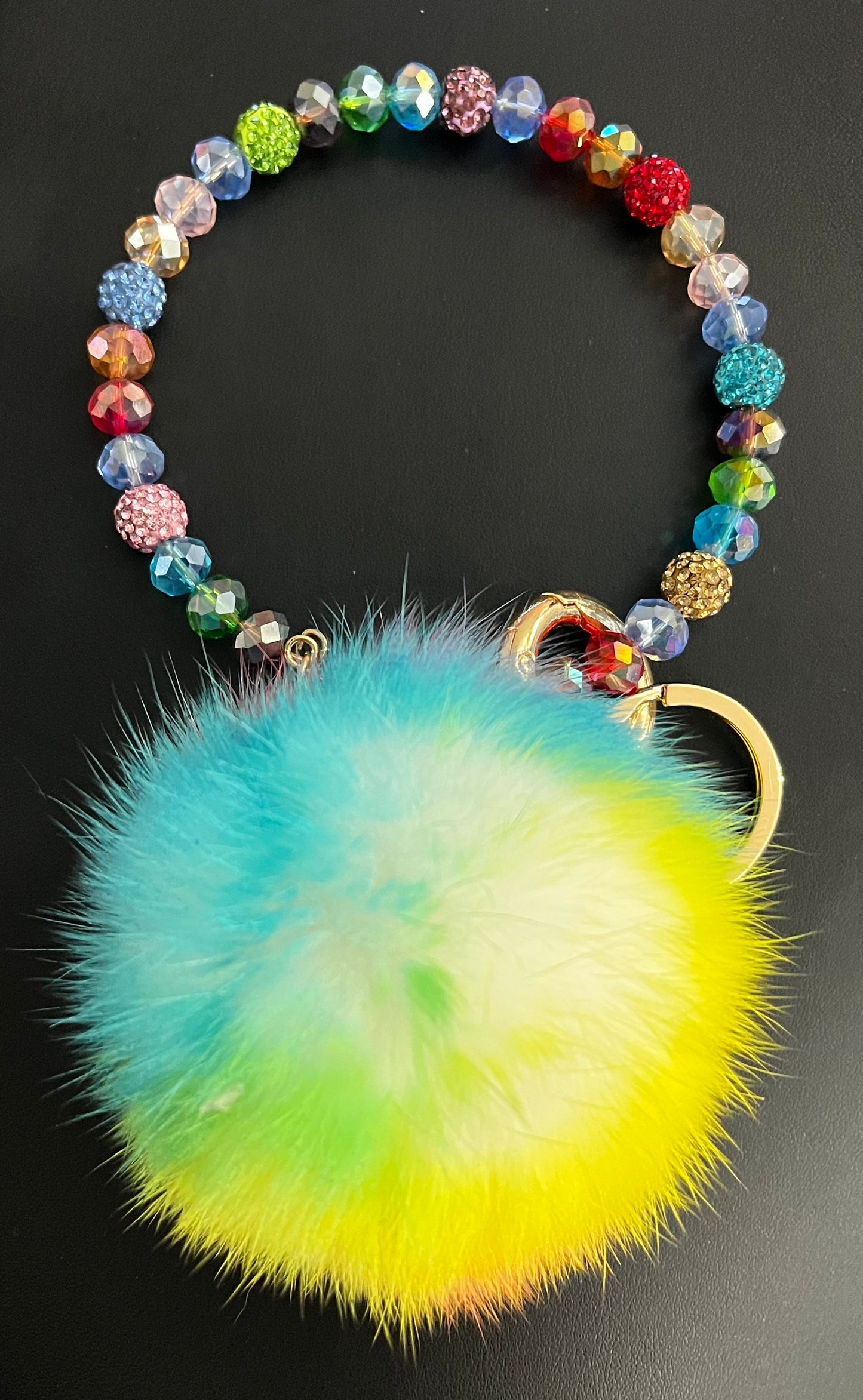 Rainbow Wrist Keychain
