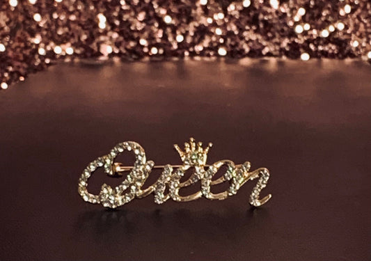 Queen Silver and Gold Pins