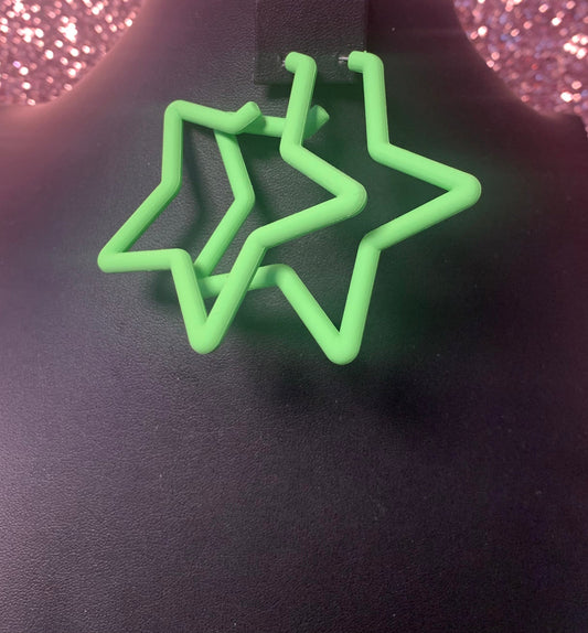 Green earrings