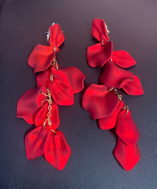 Red Peddle Earrings
