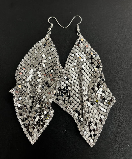 Bling Silver Earrings
