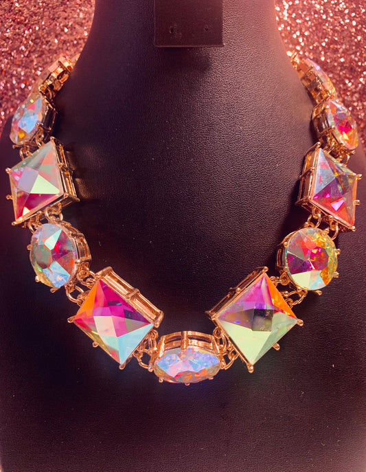 Gold Iridescent Necklace