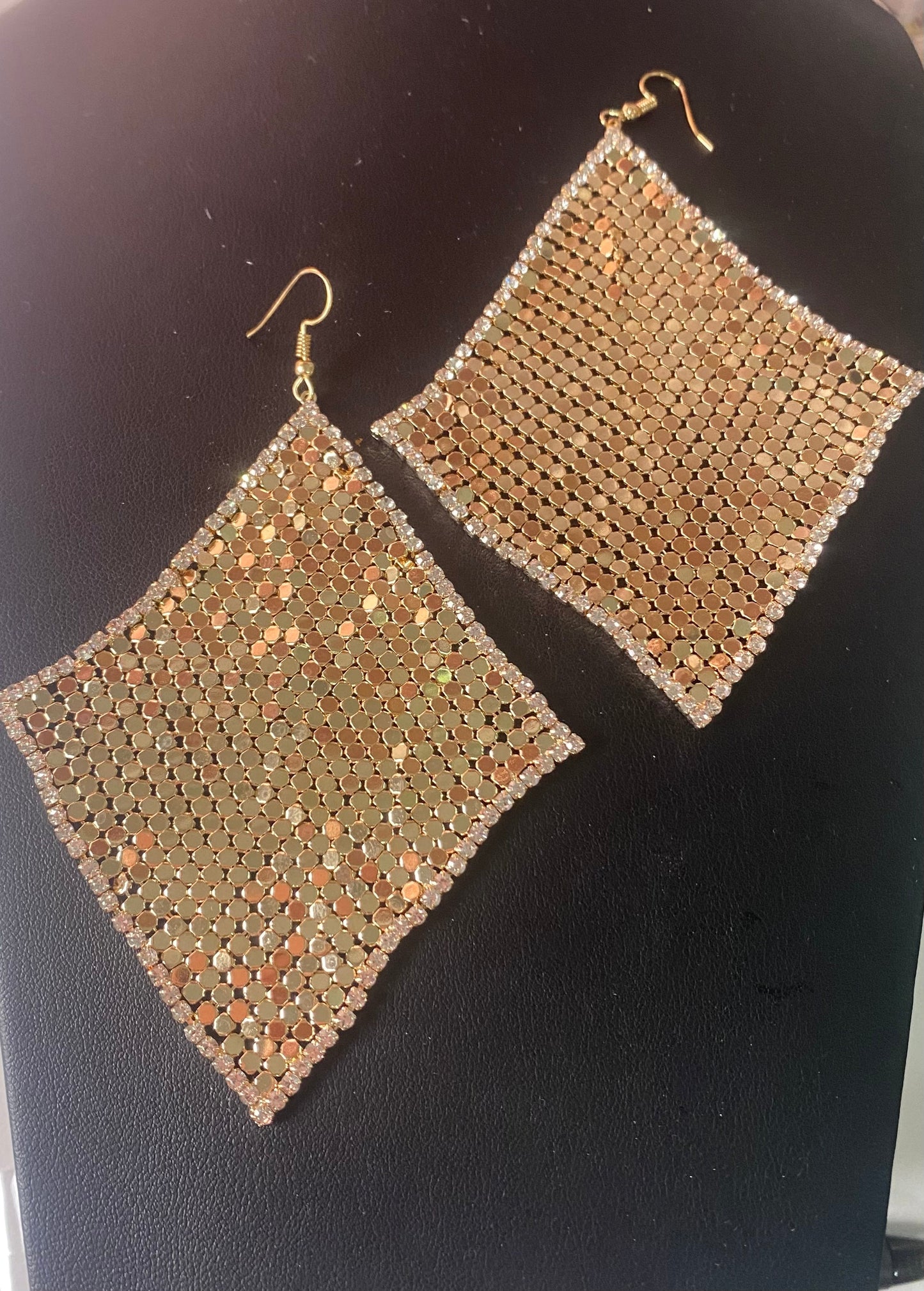 Gold drop earrings