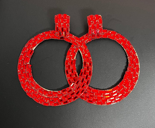 Red Apple Of His Eye Earrings