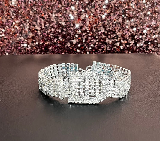 Silver Belt Buckle Bracelet/ Anklet
