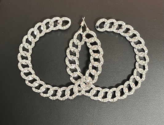 Silver Bling Earrings