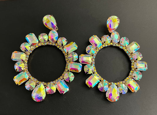 Gold Iridescent Earrings