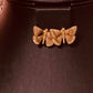 Gold and Silver Butterfly Earrings