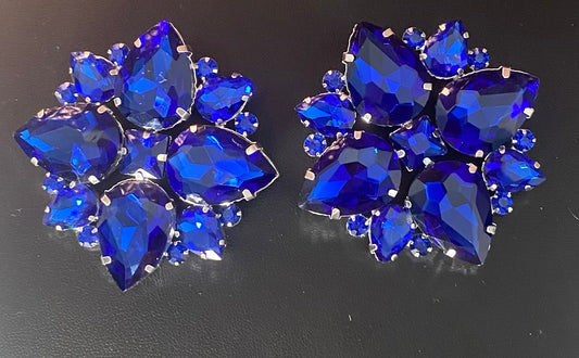 Blue sparkle earrings