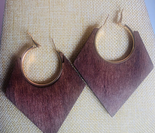 Dark Brown Earrings