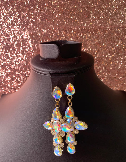 AB Cross Design Earrings