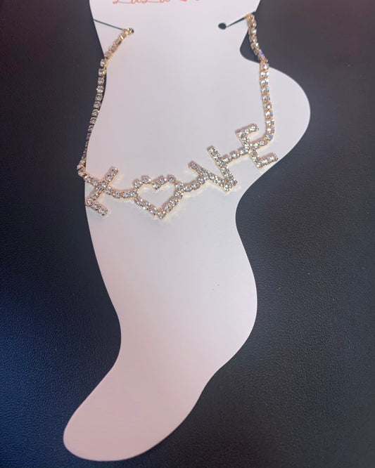 Gold Love Anklet