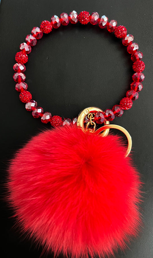 Red Wrist Keychain