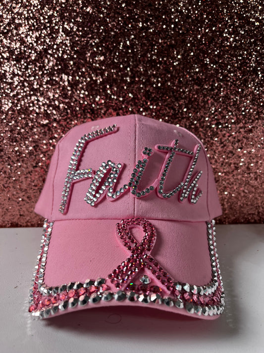 Pink Bling Faith Hat