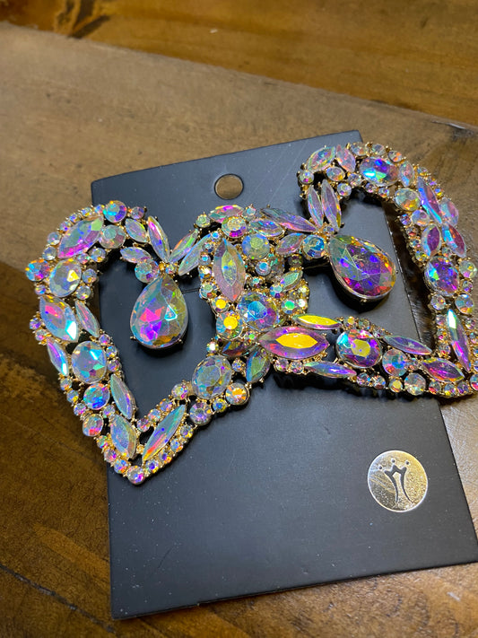 AB Heart  Earring