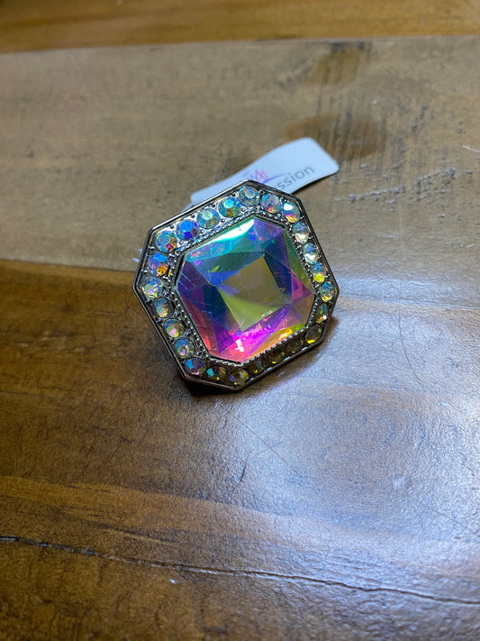 AB silver Stone Ring