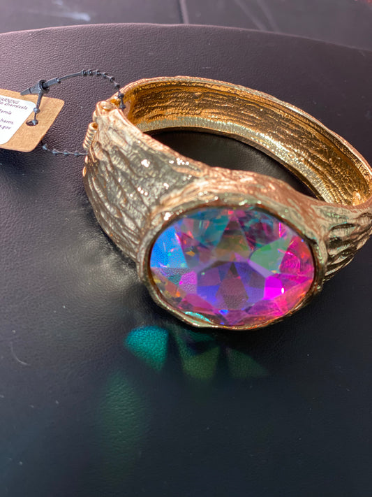 Gold Oil spill bracelet